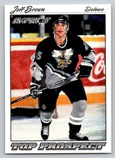 Jeff Brown 1995-96 Slapshot Top Prospect Sarnia Sting