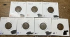 (Lot of 7) 1925-D Lincoln Wheat Cents 1c Penny (F - Fine) - Old U.S. Coins