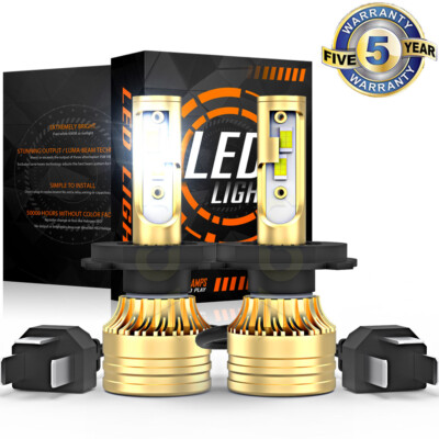 NEW H4 9003 LED Headlight Bulbs Hi Low Beam Conversion Kit 6000K White Canbus NEW H4 9003 LED Headlight Bulbs Hi Low Beam Conversion Kit 6000K White Canbus