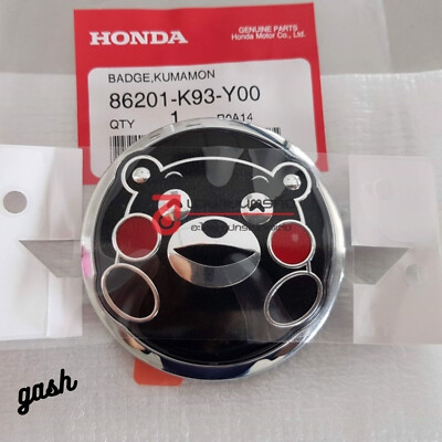 New Original Emblem Kumamon Honda Badge Monkey Black Limited Oem