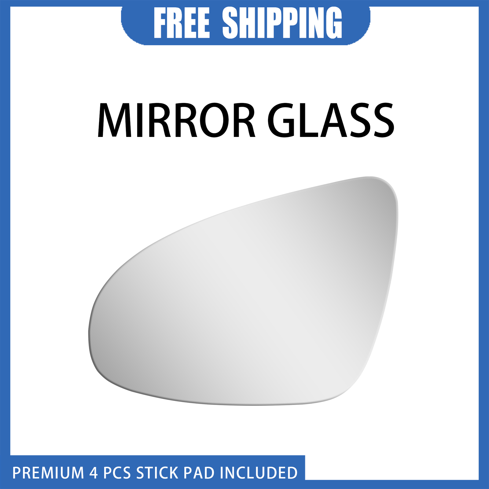 Outside Mirror Glass For 2012-2017 Toyota Camry Driver Left Side Flat Adhesive