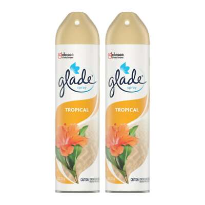 Glade Spray Tropical Scent Air Freshener, 7.6oz (215g) (Pack of 2)