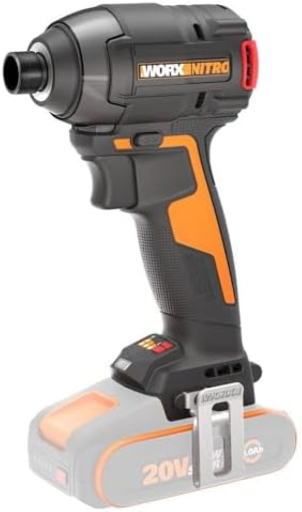 WORX Nitro - Avvitatore a percussione a batteria, 20 V, WX265.9, potente motore