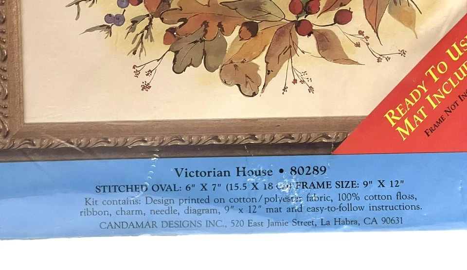 Candamar Designs Charming Ribbons Victorian House Embroidery Kit 80289 - Image 4 of 4
