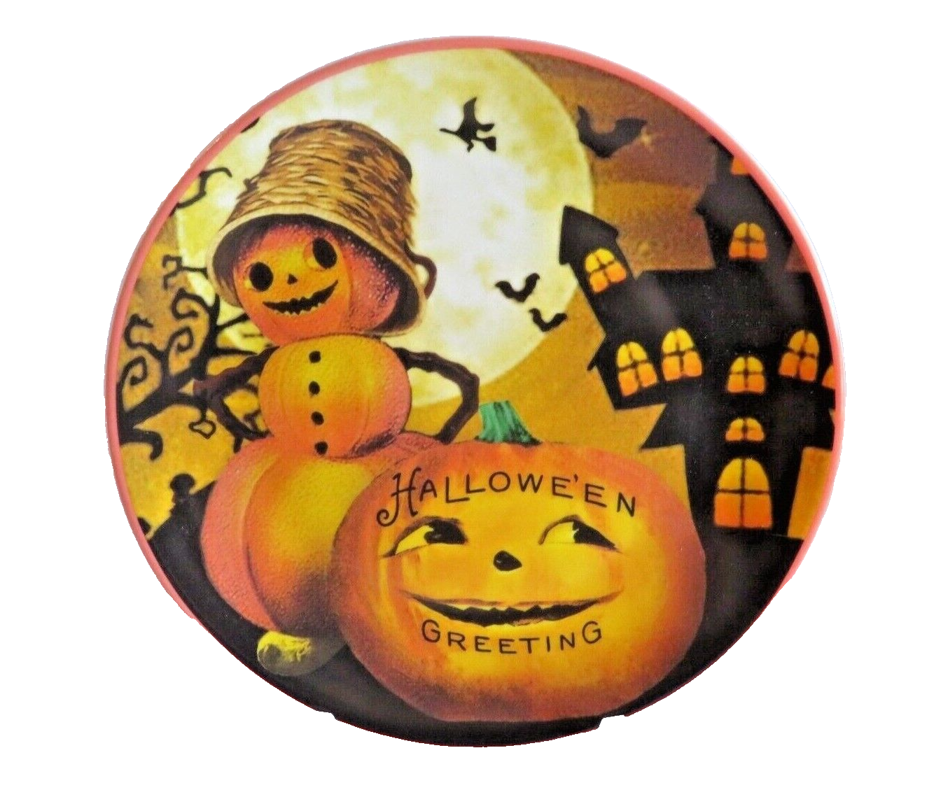 Mr. Christmas HALLOWEEN GREETINGS PUMPKIN Ceramic Salad Plate NEW eBay