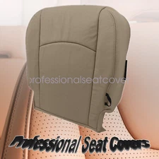 For 2009-12 Dodge Ram 1500 2500 Driver Bottom Perforated Leather Seat Cover Tan