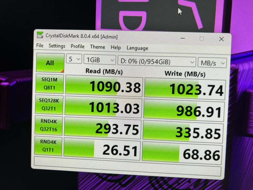 Orico Portable Hard Drive 1TB Pro XrayDisk SSD Installed Internal Fan USB3.2 NEW - Image 2 of 4