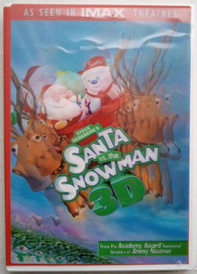 Santa Vs. The Snowman, DVD, 2004, 3-D, With Four 3-D Glasses, Family, Animation