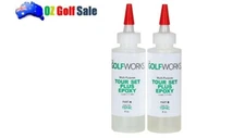 GolfWorks Tour Set Plus Golf Shafting Epoxy (2 Bottles A & B) - Clear - #TSP4C