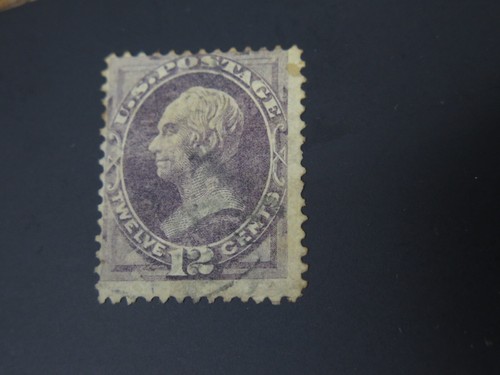 ALTE BRIEFMARKE - U S Briefmarken Banknoten Scott 151 zwölf Cent - Bild 3 von 10