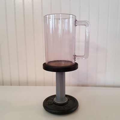 BeerBell, Dumb Bell Beer Mug, Vintage Novelty Item with Manual, Man Cave, Gift