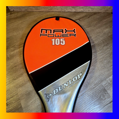 Dunlop Sport MAX POWER 105 & ti Lite Plus Tennis Rackets   Lot of 2 Orange, Blue