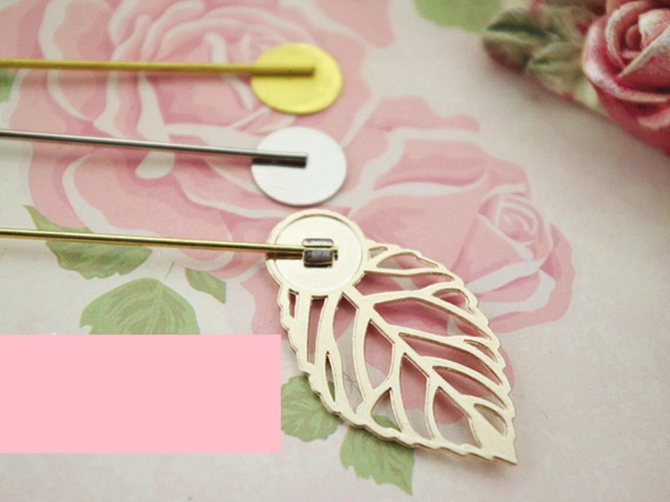 20 Pcs Leaf Clutch Stick Pin Lapel Stick Brooch Suit Badge DIY Costume Jewelry - Image 4 of 4