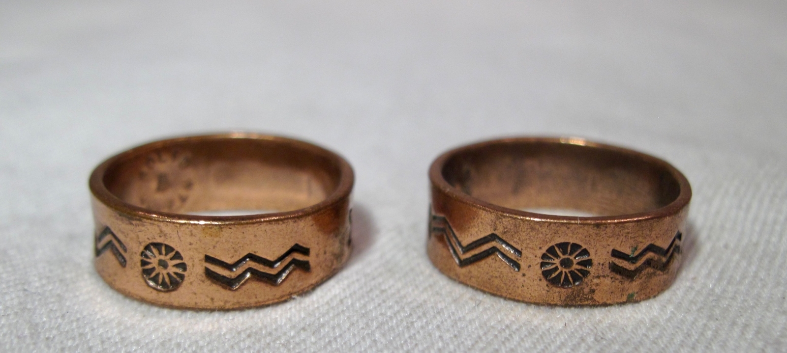 Vintage Bell Trading Post Solid Copper Navajo Ban… - image 4