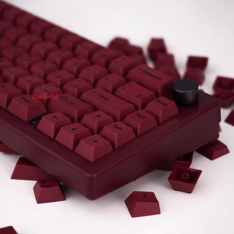 Red 140-Key PBT Thermal Sublimation Cherry Profile Mechanical Keyboard Keycaps