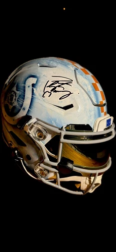 Peyton Manning Autographed  SpeedFlex  Helmet - Custom Painted Speed Flex