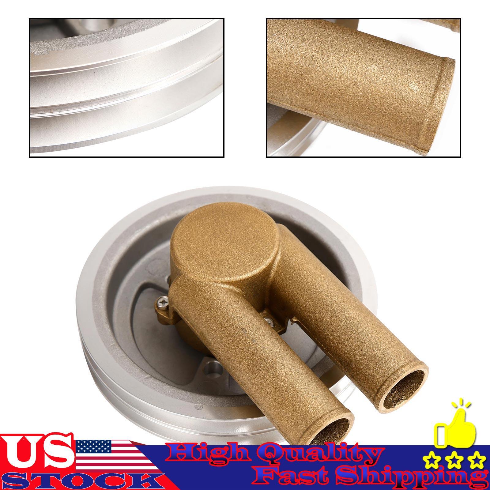 Water Pump Double V-Belt Pulley 21214596 For Volvo Penta 4.3 5.0 5.7 Engines