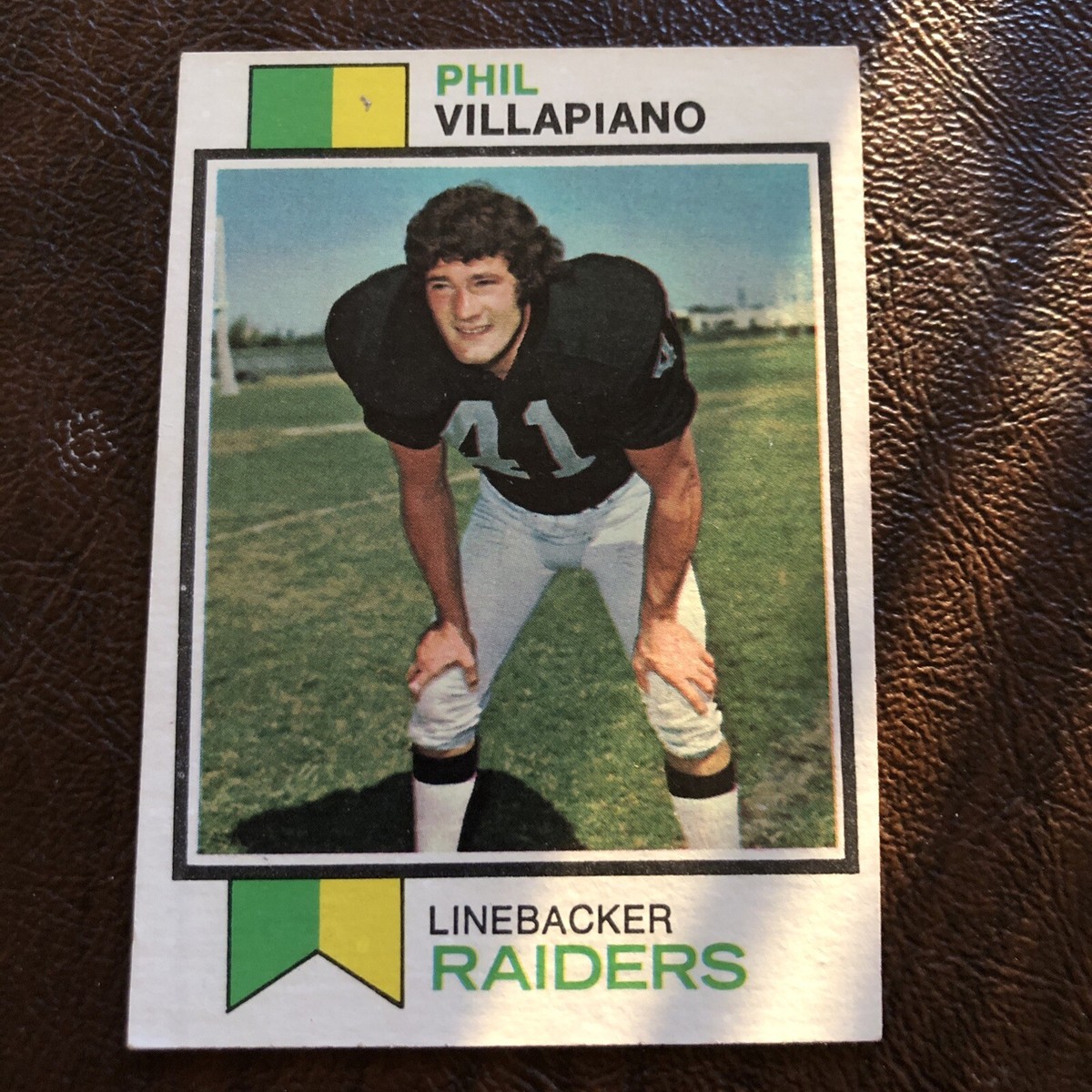 1973 TOPPS PHIL VILLAPIANO #235 OAKLAND RAIDERS FOOTBALL CARD