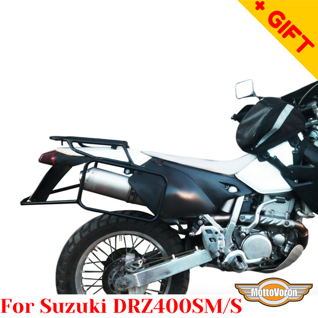 For Suzuki DRZ 400 SM rack luggage system side carrier DRZ400S, Bonus