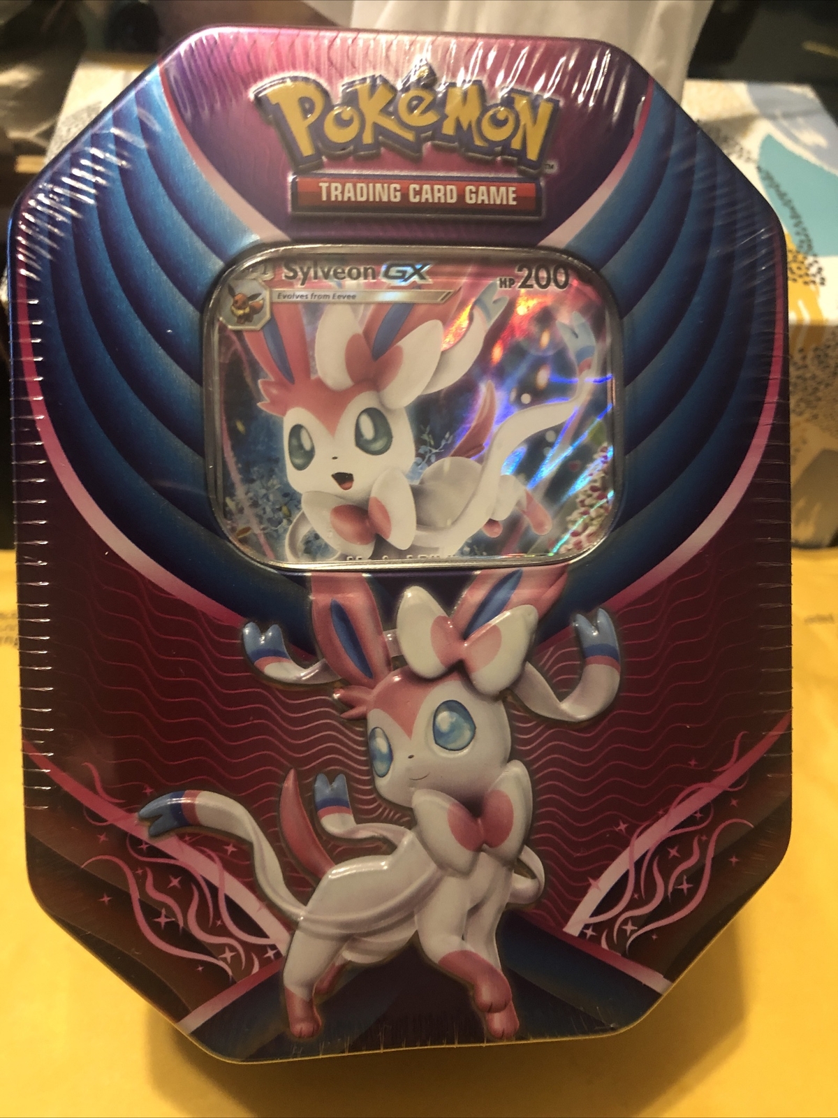 POKEMON Trading Card Game TCG SYLVEON GX Evolution Tin New Sealed