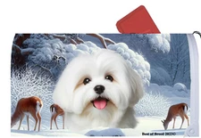 Coton De Tulear Winter Wonderland Mail Box Cover