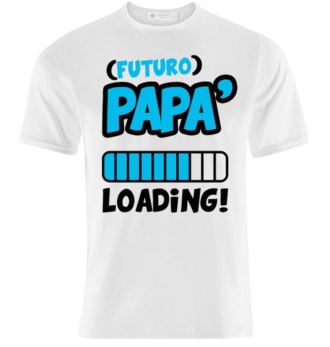 T-shirt Futuro Papà Loading, idea regalo per un papà in attesa,  personalizzabile | eBay