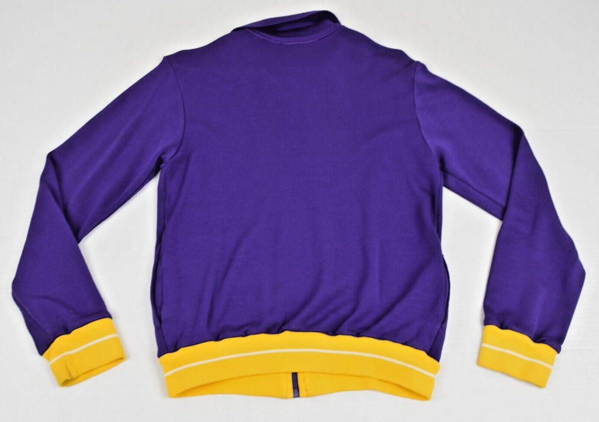 Vintage Track Jacket Main Event Size XS 80s Purple Yellow Acrylic