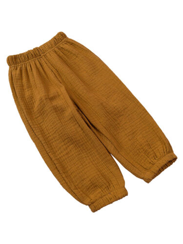 Boys Girls Cotton Linen Pants Casual Beach Bloomers Toddler Kids Loose Trousers - Picture 47 of 81