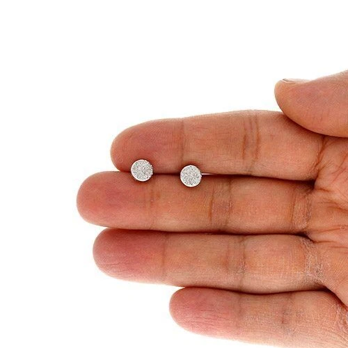 .10CTW Natural Diamond 10K Yellow Gold Pave Round Cluster Stud Earrings 7mm - Image 2 of 4