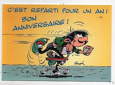 Carte Postale Franquin Gaston C Est Reparti Pour Un An Anniversaire Dalix 97 Ebay