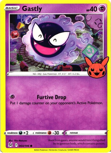 4x Gastly 064/196 Lost Origin Pokemon TCG Card NM | eBay
