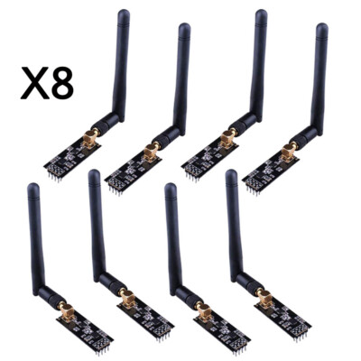 8Pcs For Arduino NRF24L01+ PA LNA SMA Antenna 2.4ghz wireless transceiver USA