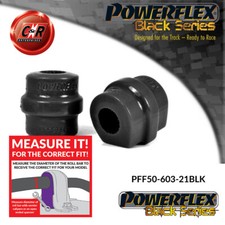 Powerflex Black Frt Überrollbügel Buchsen 21mm für Peugeot 308 (07-14)