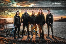 The Halo Effect Band In Flames signed 8x12 inch photo autographs The Halo Effect Band In Flames signed 8x12 inch photo autographs