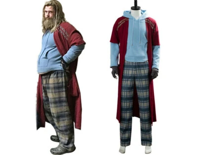 MARKENLOS Avengers 4 Endgame Fat Thor Outfit Cosplay Rolle Kostüm Set Halloween Spiel N