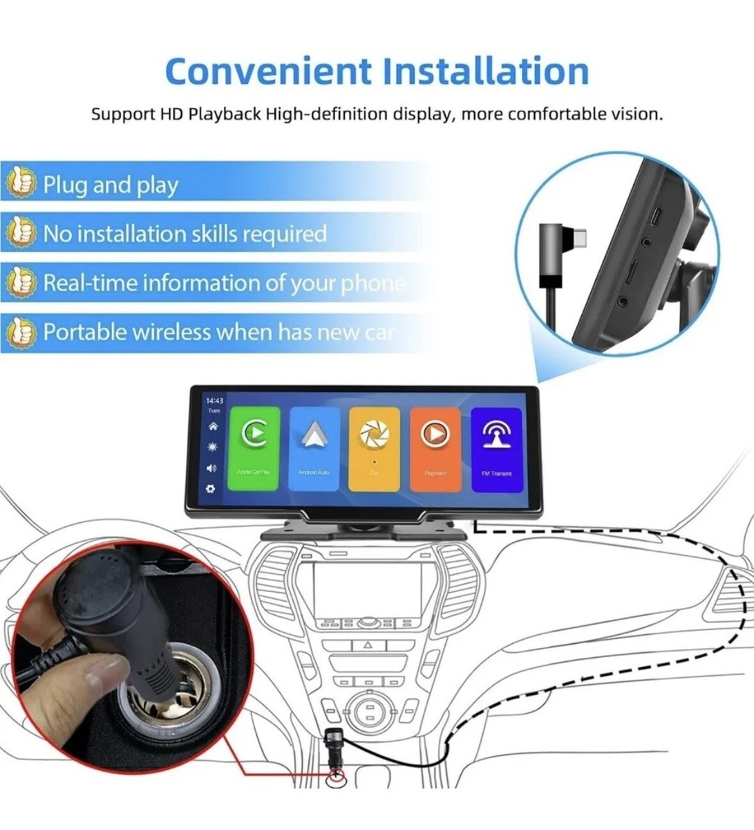 Car Multimedia Smart Screen Player T86MP5 10.26