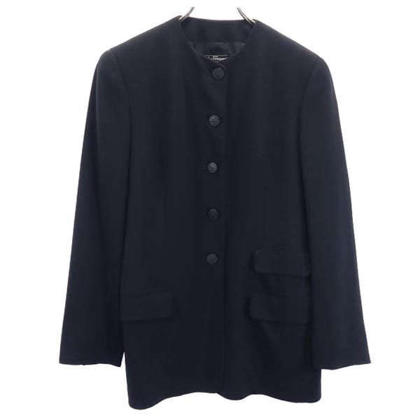 な*こ様 Salvatore Ferragamo ブラック ジャケット 40 な*こ様 Salvatore Ferragamo ブラック ジャケット 40 ダブル