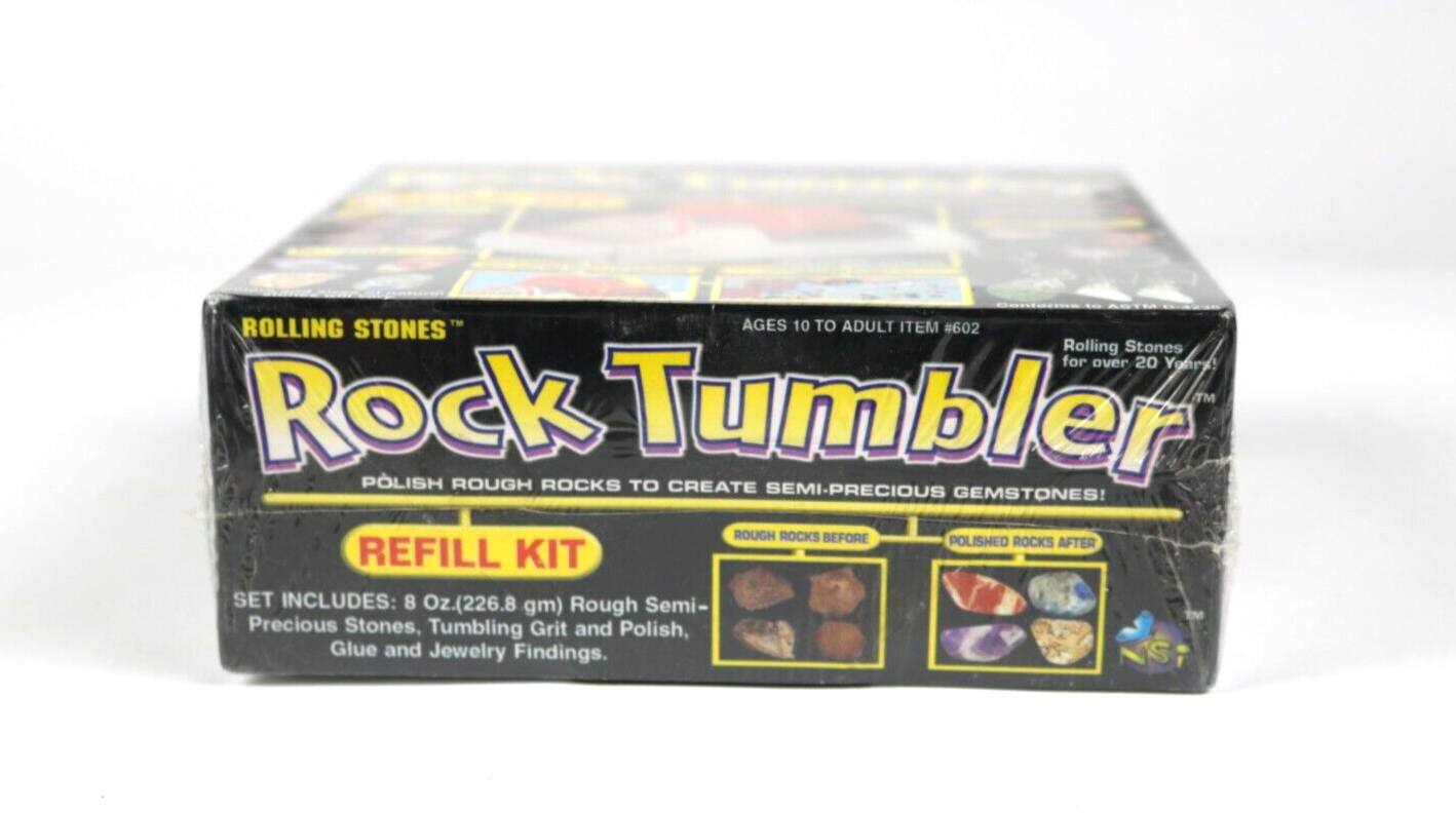 Rolling Stones Rock Tumbler Refill Kit Grit Polish SemiPrecious Stones