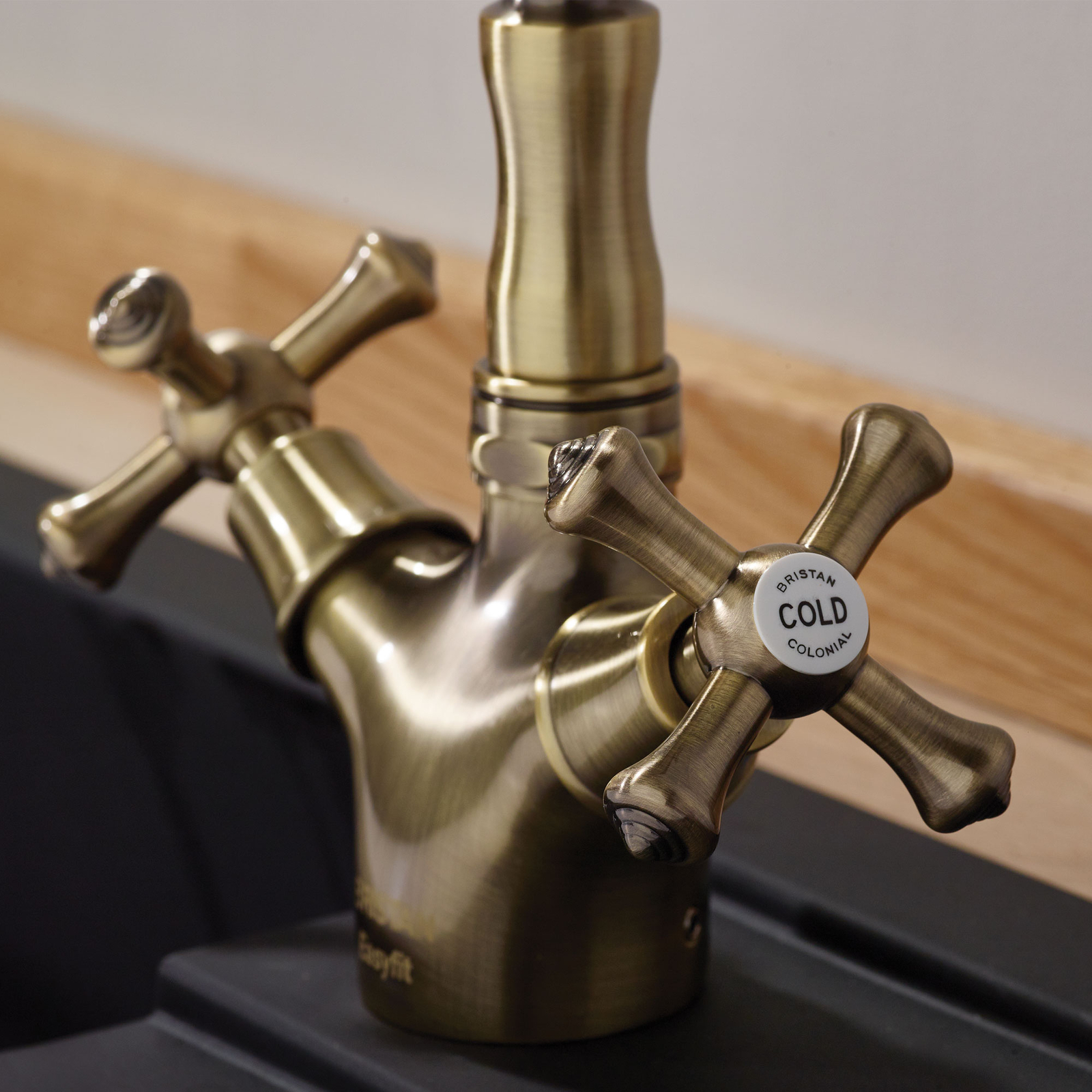 Bristan Colonial Easyfit Kitchen Sink Mixer Tap - Antique Bronze ...
