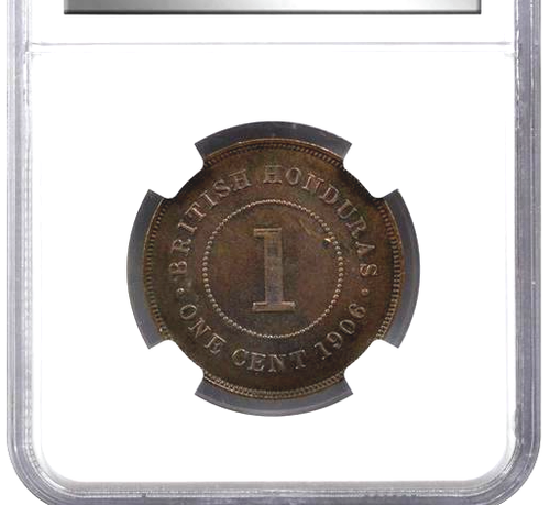 1906 British Honduras Cent, NGC MS 62 - Picture 4 of 4