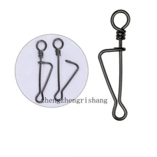  100pcs Italian Coastlock Snap Fishing Barrel Swivel Safety Snaps Hook Fastlock