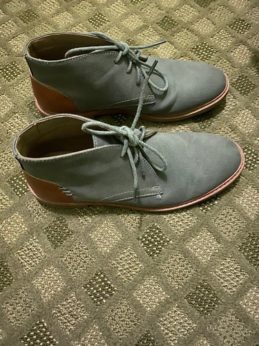 Zapatos de vestir Arizona Jeans Co. para hombre talla 7 gris marrón con corbata excelente estado - Imagen 3 de 11