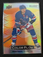 Artemi Panarin 2024-25 UD Allure Color Flow  Orange-Yellow Card #CLF-8
