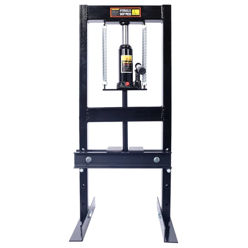 Hydraulic 6 Ton H-Frame Garage Floor Adjustable Shop Press w/Plates,6T,blac