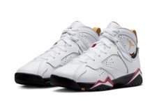 Nike Air Jordan 7 Retro White Cardinal Red GS Kids Size US 6Y Shoes Sneakers ?