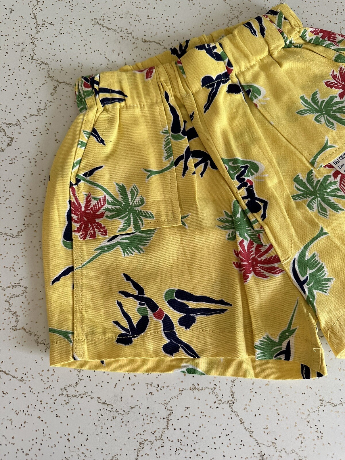 NOS 1940s Vtg Hawaiian Beach Sailfish Sanforized … - image 5