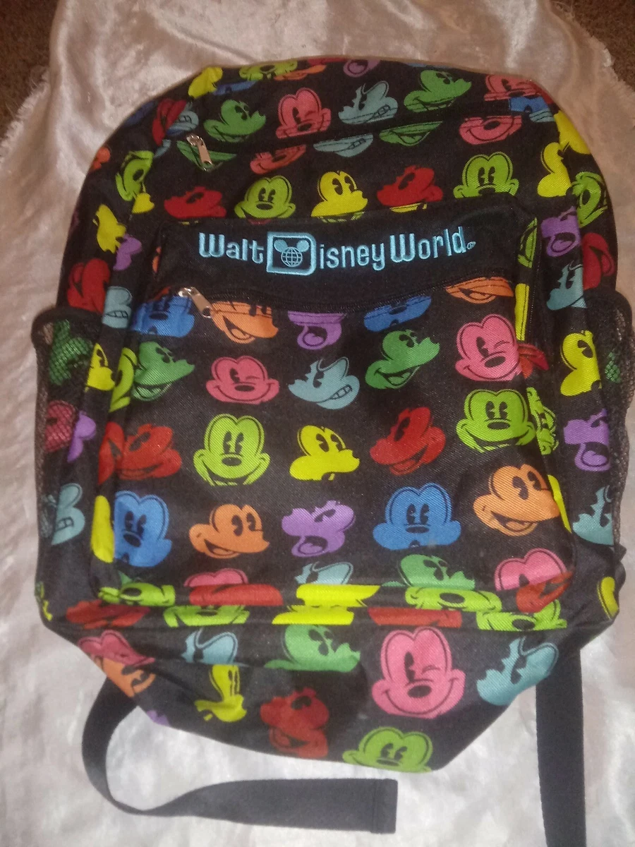 DISNEY PARKS WALT DISNEY WORLD MICKEY MOUSE BACKPACK MULTI COLOR