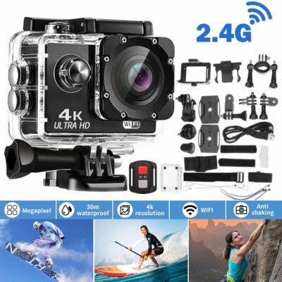 Wifi 1080P 4K Ultra HD Sport Action Camera AVI DV EIS Waterproof Camcorder US