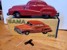 VERY NICE GAMA 100 WIND UP 1950 BUICK SEDAN made in U.S. ZONE GERMANY W/ BOX