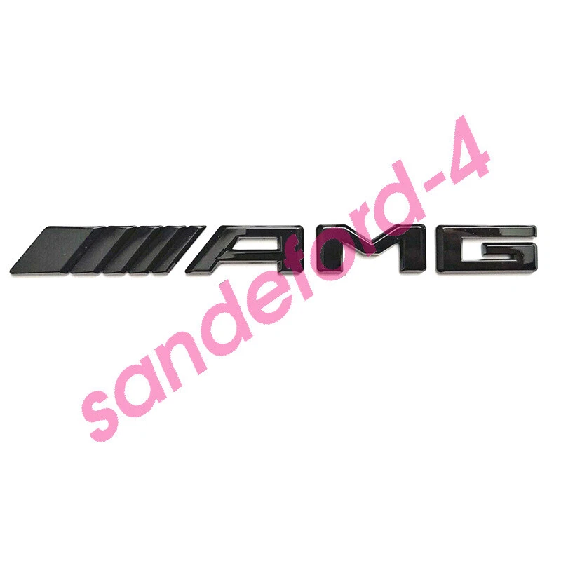Para Mercedes-Benz 2018 negro brillante E63 AMG insignia emblema maletero pegatina nuevo conjunto/ Foto 2 de 3
